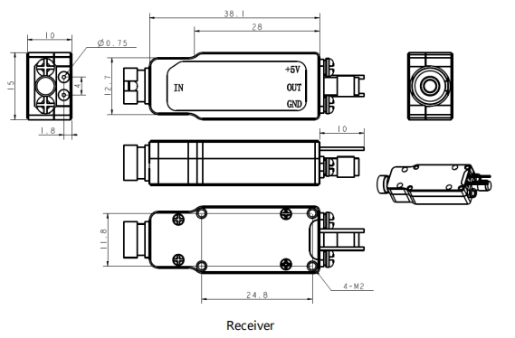 1.5GHz Mini Analog Optical Transceiver r