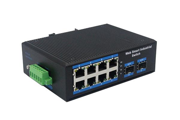 千兆2光8电WEB管理PoE工业交换机