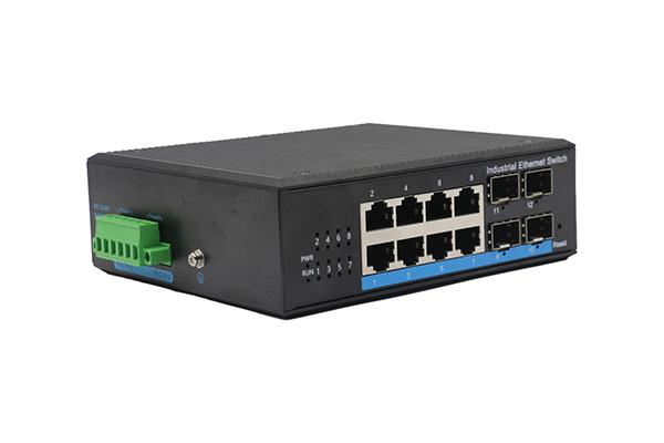 千兆4光8电WEB管理工业交换机