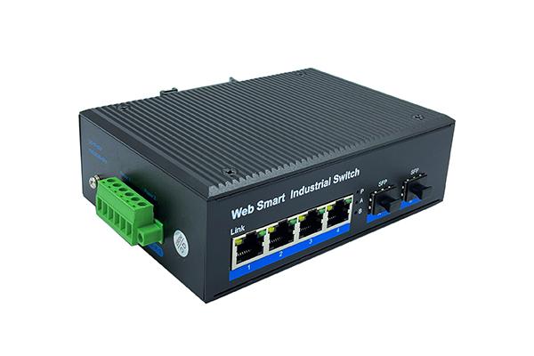 千兆2光4电WEB管理工业交换机