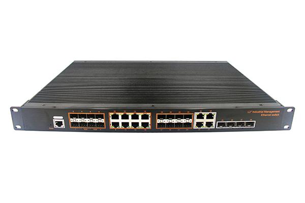 千兆16光12电管理型工业级交换机